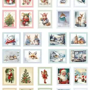 Marianne Design Decoupage A4 Sheet Stamps Winter