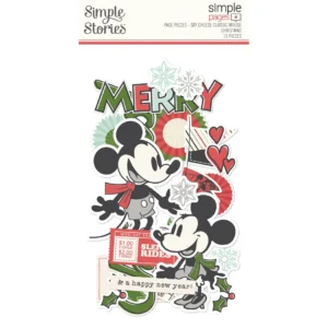 Simple Stories Say Cheese Classic Mouse Christmas Simple Pages Pieces