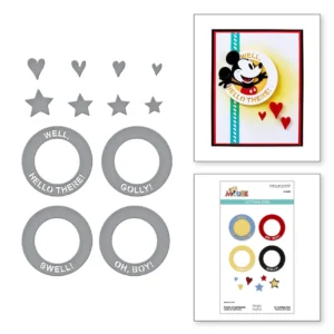 Spellbinders Say Cheese Classic Mouse Etched Dies Frame & Sentiments