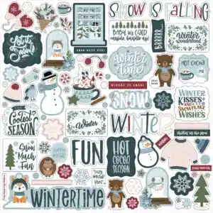 Echo Park 12x12 Element Stickers Winter Fun