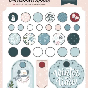 Echo Park Adhesive Brads A Wonderful Christmas