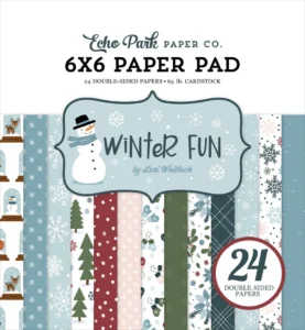 Echo Park Winter Fun 6x6 Inch Cardmakers Paper Pad