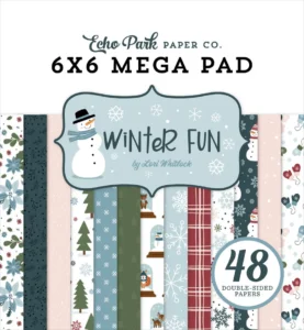 Echo Park Winter Fun 6x6 Inch Cardmakers Mega Pad - 48 ark