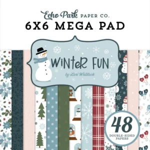 Echo Park Winter Fun 6x6 Inch Cardmakers Mega Pad - 48 ark