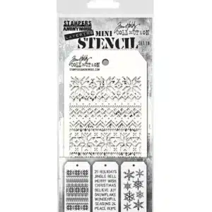 Stampers Anonymous Tim Holtz Layering Mini Stencil Set #18 (3pcs)