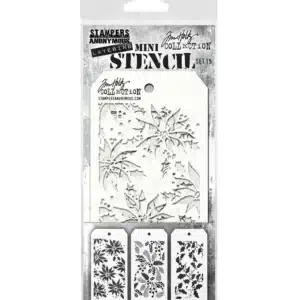 Stampers Anonymous Tim Holtz Layering Mini Stencil Set #19 (3pcs)