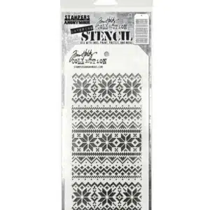 Stampers Anonymous Tim Holtz Layering Stencil Holiday Knit