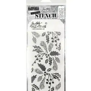 Stampers Anonymous Tim Holtz Layering Stencil Festive