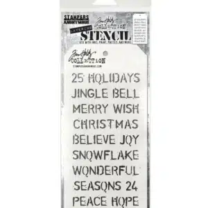 Stampers Anonymous Tim Holtz Layering Stencil Christmas
