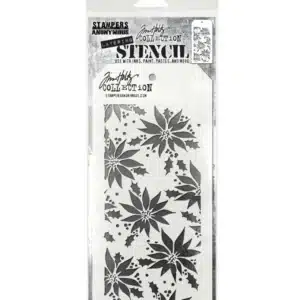 Stampers Anonymous Tim Holtz Layering Stencil Poinsettia