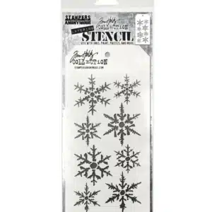 Stampers Anonymous Tim Holtz Layering Stencil Holiday Snowflakes